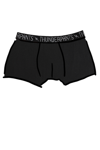 Mens Boxer Plain Black