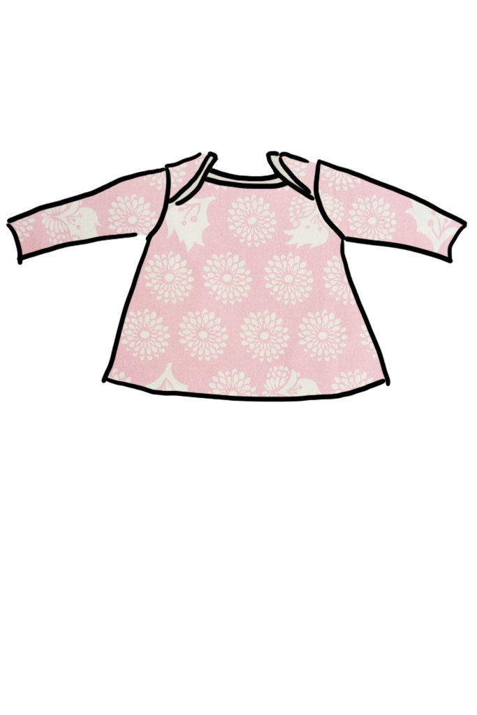 Baby Plunket Tee Powder Floral (VERY LIMITED STOCK)