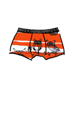 Boys Boxer Tangerine Owls